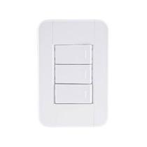 Conjunto 3 Interruptores Simples - 10 a / 250 V Branco - Tramontina Conjunto 3 Interruptores Simples - 10 a / 250 V Branco - Tramontina