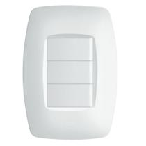 Conjunto 3 Interruptores Simples 10a 250 Volts Elegance - 2254 - Fame Interrup.simples 10a-250v Elegance