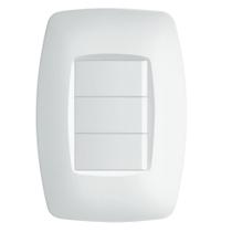 Conjunto 3 Interruptores Simples 10A 250 Volts Elegance - 2254 - FAME Conjunto 3 Interruptores Simples 10A 250 Volts Elegance - 2254 - FAME