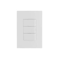 Conjunto 3 Interruptores Simples 4x2 10A Linha Lisse