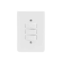 Conjunto 3 Interruptores Simples - Linha Stylus - Ilumi