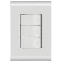 Conjunto 3 Interruptores Simples - Tramontina Liz - 57170070 Conjunto 3 Interruptores Simples - Tramontina Liz - 57170070