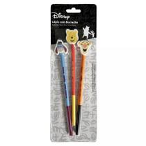 Conjunto 3 Lápis HB com Borracha Pooh School Basics