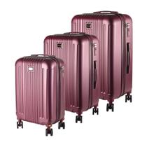 Conjunto 3 Malas 35Kg + 23Kg +10Kg Expansível Vinho Maldivas Conjunto 3 Malas 35Kg + 23Kg +10Kg Expansível Vinho Maldivas