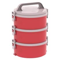 Conjunto 3 Marmita Térmica Marmitex Termoprato 1,5l Almoço Lanche Tekcor 1S 1D 1T - Soprano Conjunto 3 Marmita Térmica Marmitex Termoprato 1,5l Almoço Lanche Tekcor 1S 1D 1T - Soprano