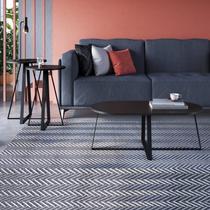 Conjunto 3 Mesas Centro e Lateral Redonda Industrial