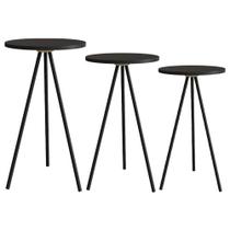 Conjunto 3 Mesas Laterais Sala Estar 27957 Artesano