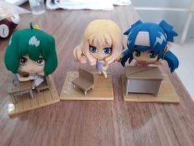 Conjunto 3 Mini Figure: Macross Frontier - Ranka,Klan Klang e Sheryl