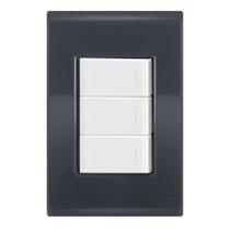 Conjunto 3 Paralelos - Tramontina Liz Grafite / Branco Conjunto 3 Paralelos - Tramontina Liz Grafite / Branco