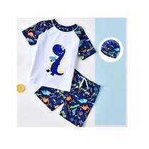 Conjunto 3 pçs de roupa de banho para crianças meninos /roupa de banho das crianças maiô crianças surf, Proteção UV Conjunto 3 pçs de roupa de banho para crianças meninos /roupa de banho das crianças maiô crianças surf, Proteção UV