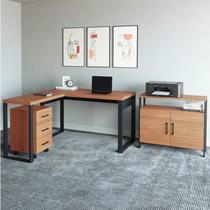 Conjunto 3 Peças 100% MDF com Escrivaninha em L, Gaveteiro e Armário Multiuso Baixo Freijó Preto Fosco Marrom Conjunto 3 Peças 100% MDF com Escrivaninha em L, Gaveteiro e Armário Multiuso Baixo Freijó Preto Fosco Marrom