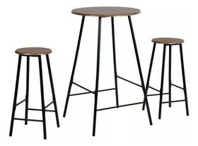 Conjunto 3 Pecas Classic Bar Madeira E Metal Varanda Jardim Conjunto 3 Pecas Classic Bar Madeira E Metal Varanda Jardim