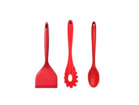 Conjunto 3 Peças - Colher 27cm, Espátula 25cm e Pegador de Macarrão 28cm - UnyHome Conjunto 3 Peças - Colher 27cm, Espátula 25cm e Pegador de Macarrão 28cm - UnyHome