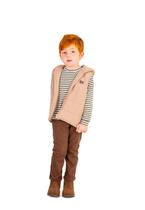 Conjunto 3 Peças com Colete Bege Puffer Vigat