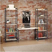 Conjunto 3 Peças com Escrivaninha e 2 Estantes Industriais Active Yescasa