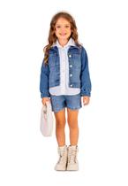 Conjunto 3 Peças Jeans Menina Vigat Conjunto 3 Peças Jeans Menina Vigat