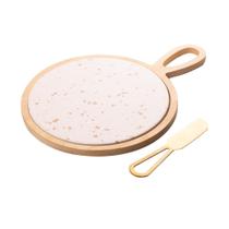 Conjunto 3 pecas para queijo terrazo 20x28x1,5cm lyor Conjunto 3 pecas para queijo terrazo 20x28x1,5cm lyor