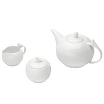 Conjunto 3 Peças Porcelana p/ Café Chá Birds Branco - Wolff