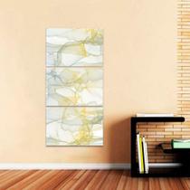 Conjunto 3 Peças Quadro Abstrato Moderno Design Vertical - Loja Wall Frame