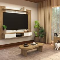 Conjunto 3 Peças Sala de Estar Mesa de Apoio Pet e Mesa de Centro Magnum e Painel Nevada
