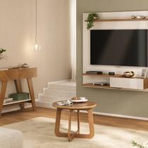 Conjunto 3 Peças Sala de Estar Mesa de Centro Jasmin e Aparador Malibu e Painel Monza