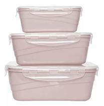 Conjunto 3 Potes 500ml-1l-1,5l Vedação Lp House Conjunto 3 Potes 500ml-1l-1,5l Vedação Lp House