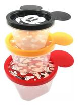 Conjunto 3 Potes Conect Mickey Plasútil