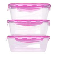 Conjunto 3 potes hermeticos 1l - lp house