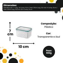 Conjunto 3 Potes Herméticos com Cesto Branco Plástico Organizador Armazenamento Cozinha Conjunto 3 Potes Herméticos com Cesto Branco Plástico Organizador Armazenamento Cozinha