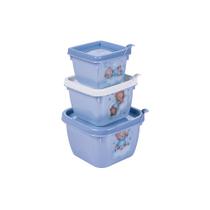 Conjunto 3 Potes Infantil Conect Empilhavel Freezer Microondas Conjunto 3 Potes Infantil Conect Empilhavel Freezer Microondas