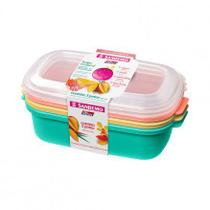 Conjunto 3 Potes Plásticos SR380/3C Sanremo