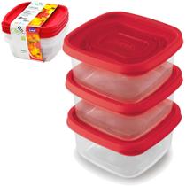 Conjunto 3 Potes Plasutil Microondas Freezer Plasutil Conjunto 3 Potes Plasutil Microondas Freezer Plasutil