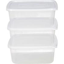 Conjunto 3 Potes Quadrado 4,25l PO19 São Bernardo Sortido