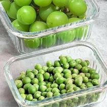 Conjunto 3 Potes Trava Hermético Fit 640ml Vidro Retangular