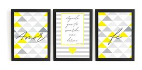 Conjunto 3 Quadros Aquele Que Te Guarda Nunca Dorme