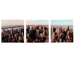 Conjunto 3 Quadros Manhattan Decorativos Paisagem Mek Conjunto 3 Quadros Manhattan Decorativos Paisagem Mek