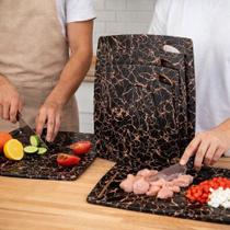 Conjunto 3 Tábuas Corte Cozinha Apoiador Suporte Descascar Picar Carne Frango Legumes Frutas Conjunto 3 Tábuas Corte Cozinha Apoiador Suporte Descascar Picar Carne Frango Legumes Frutas