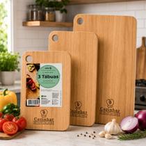 Conjunto 3 Tábuas de Corte Stolf Madeira Eucalipto para Cozinha e Servir Petiscos Conjunto 3 Tábuas de Corte Stolf Madeira Eucalipto para Cozinha e Servir Petiscos