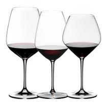Conjunto 3 Taças Riedel de Cristal Para Vinhos Tintos Wine