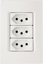 Conjunto 3 Tomada 10a Izyflat Eletro Tramontina 57165076 Conjunto 3 Tomada 10a Izyflat Eletro Tramontina 57165076