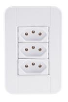 Conjunto 3 Tomada 20a Tablet Branco Top Tramontina 57240079 Conjunto 3 Tomada 20a Tablet Branco Top Tramontina 57240079
