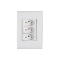 Conjunto 3 Tomada 2P+T 10A 4x2 Tramontina Liz