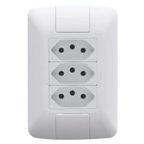 Conjunto 3 Tomadas 10A 250V Aria 2P+T 4x2 Tramontina