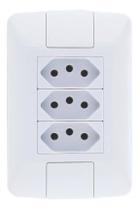 Conjunto 3 Tomadas 20a 250v 4x2 Aria Tramontina 57241079