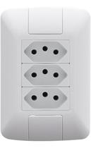 Conjunto 3 Tomadas 20a 250v 4x2 Aria Tramontina Conjunto 3 Tomadas 20a 250v 4x2 Aria Tramontina