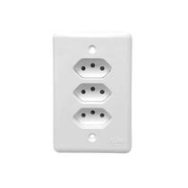 Conjunto 3 Tomadas 3P 10A Linha Stylus Ilumi - Kit Elétrico Residencial Conjunto 3 Tomadas 3P 10A Linha Stylus Ilumi - Kit Elétrico Residencial