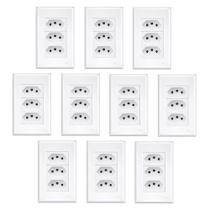 Conjunto 3 Tomadas 4x2 2P+T 20A/250V (10un) - Evidence Fame