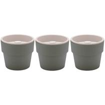 Conjunto 3 Vasos Auto Irrigáveis Horta Vasos Para Plantas Tempero Flores