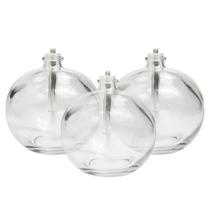 Conjunto 3 Velas Decorativas Lamparinas Vidro Transparente Para Jantar