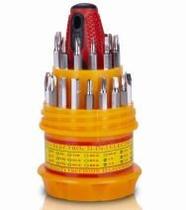 Conjunto 31 em 1 Chaves de Precisão com Estojo Laranja Conjunto 31 em 1 Chaves de Precisão com Estojo Laranja